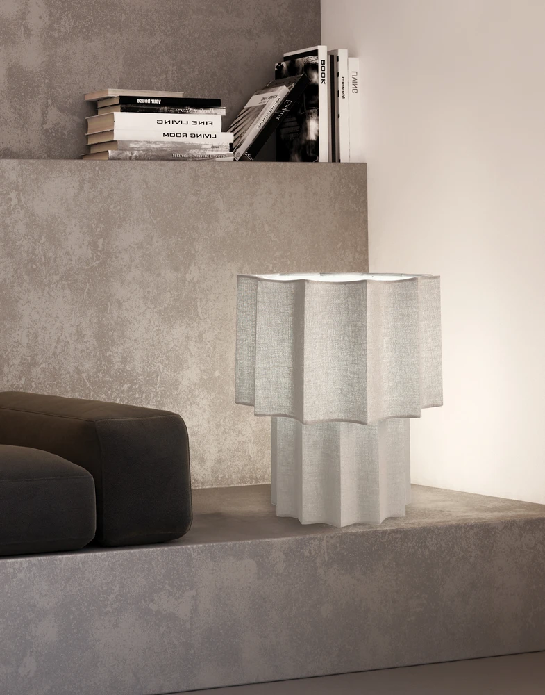 Stalo šviestuvas WAVY, E27, pilkas, 4350001