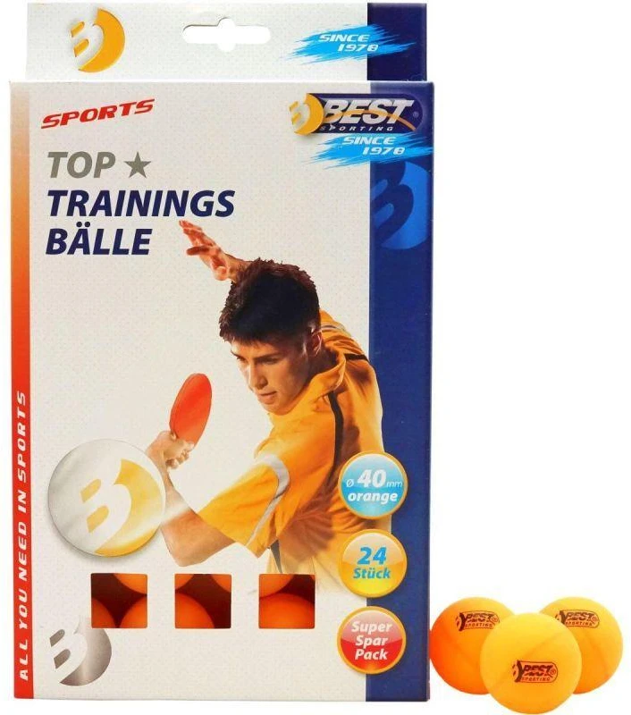 Stalo teniso kamuoliukai Best Sporting, 24 vnt., oranžiniai