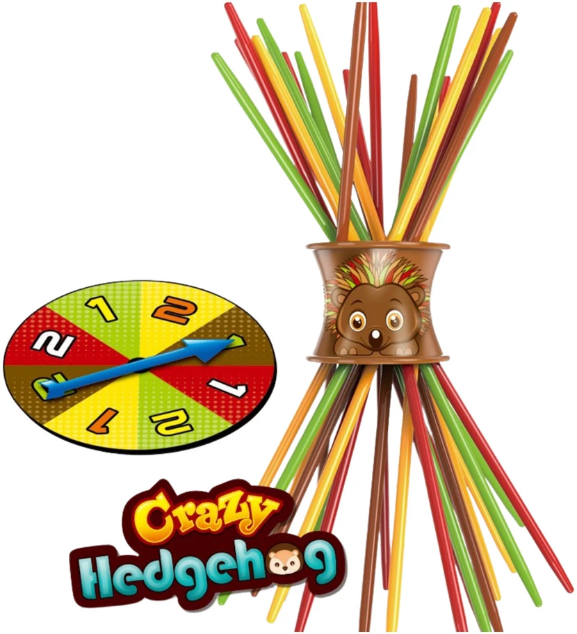 Stalo žaidimas vikrumui Crazy Hedgehog, 32 lazdelės
