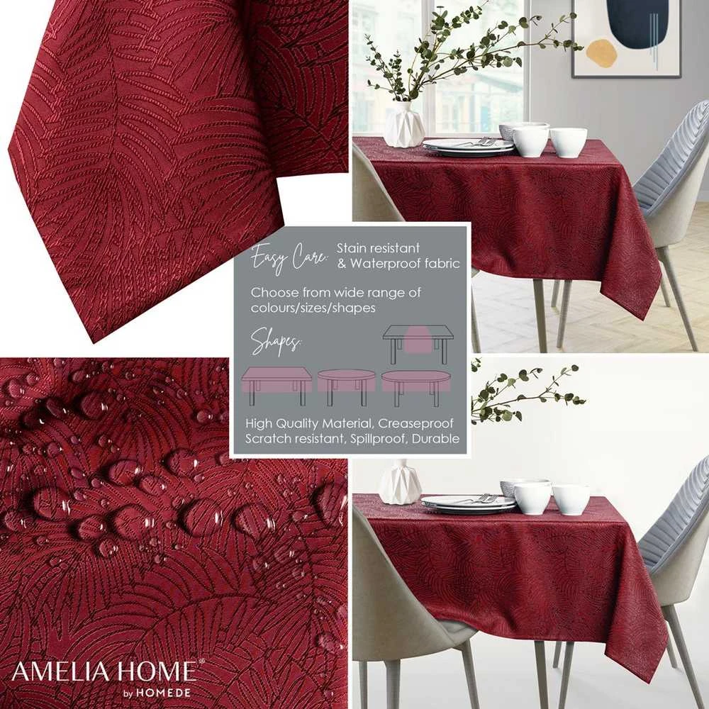 Staltiesė 110×200 cm bordo AmeliaHome