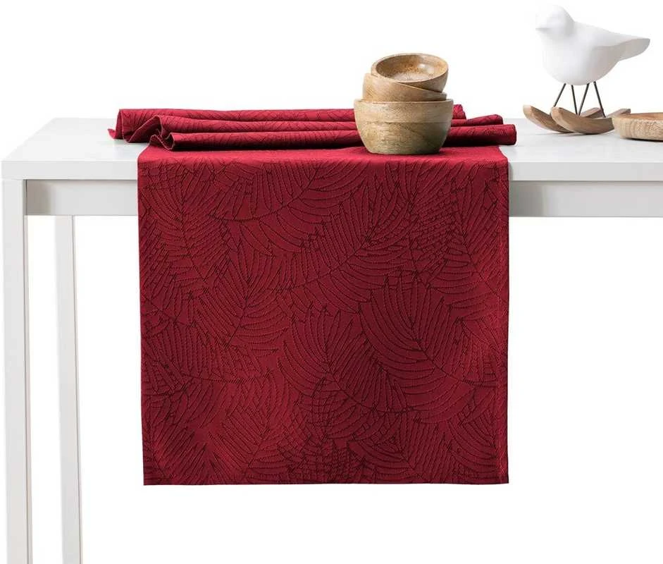 Staltiesė 115×180+35×180 bordo spalvos AmeliaHome