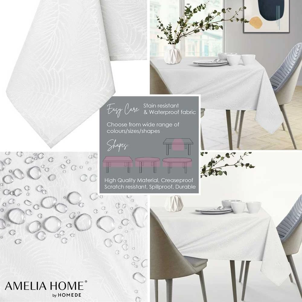 AmeliaHome Staltiesė 140×140 cm balta AH Gaia