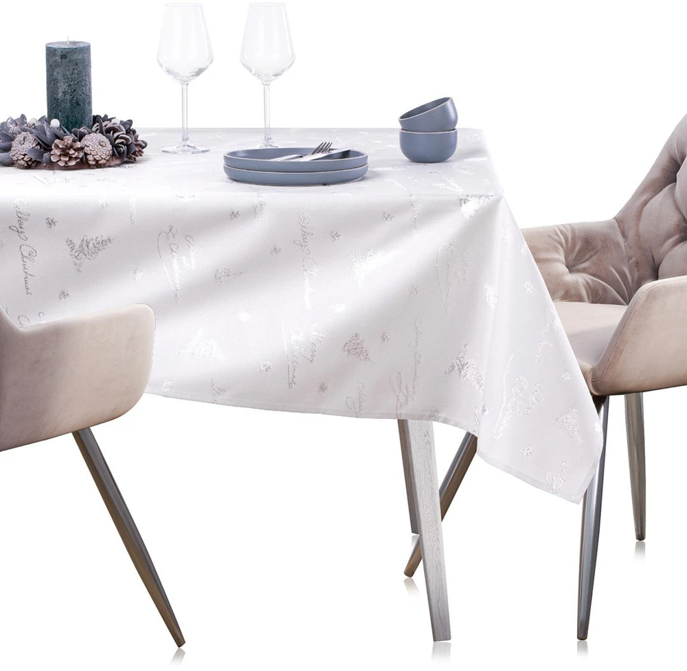 AmeliaHome Staltiesė 140×180 cm sidabrinė AH