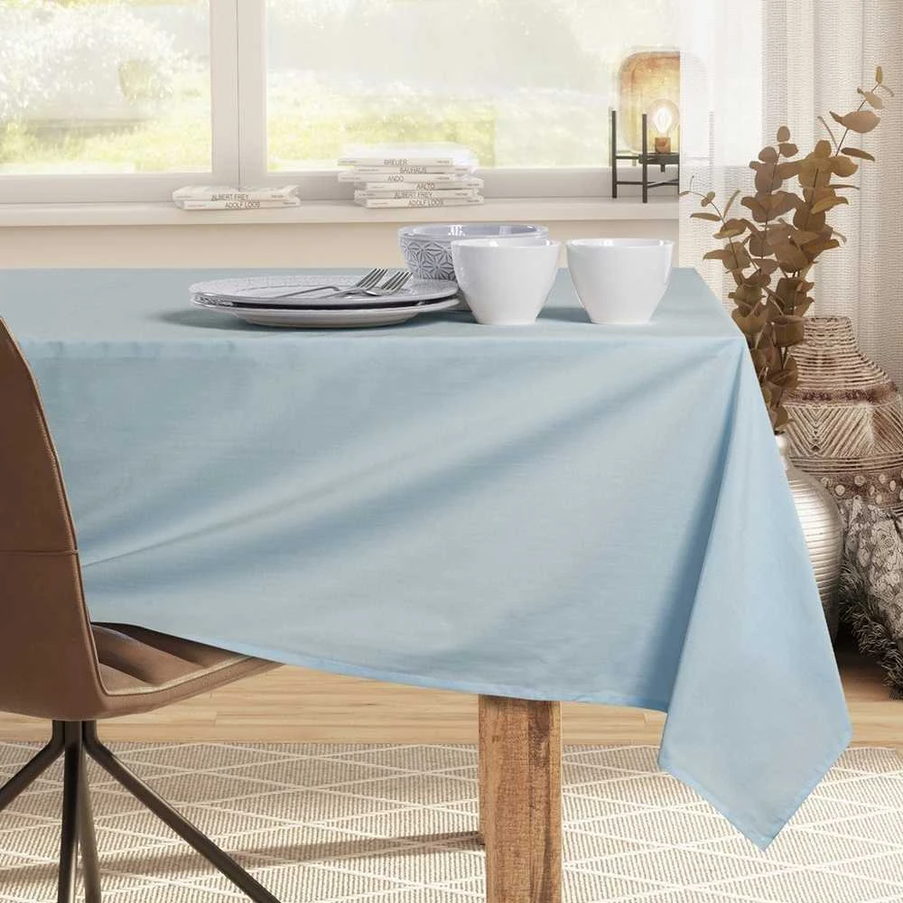 DecoKing Staltiesė 140×180 cm sidabrinė mėlyna DK