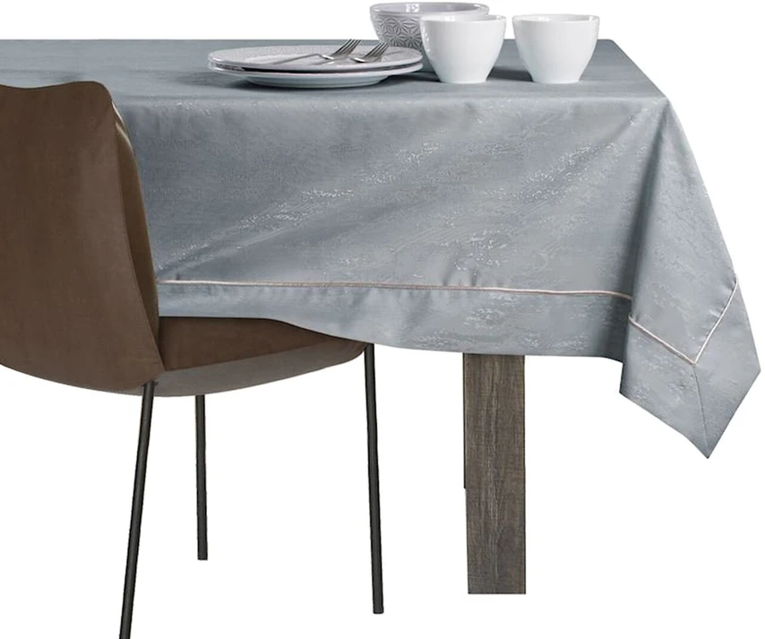 AmeliaHome Staltiesė 140×180 cm su apsiūtu kraštu AH VESTA, šviesiai pilka