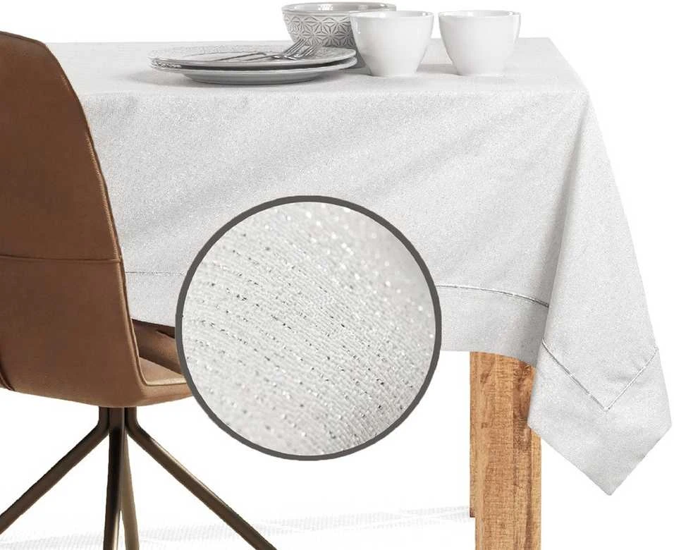 DecoKing Staltiesė 140×180 kreminė DK Sparkle