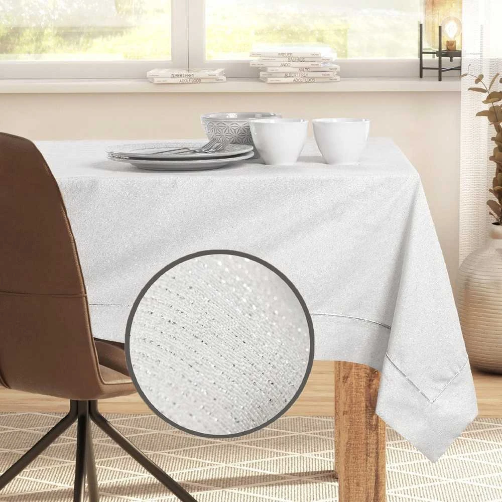 DecoKing Staltiesė 140×180 kreminė DK Sparkle