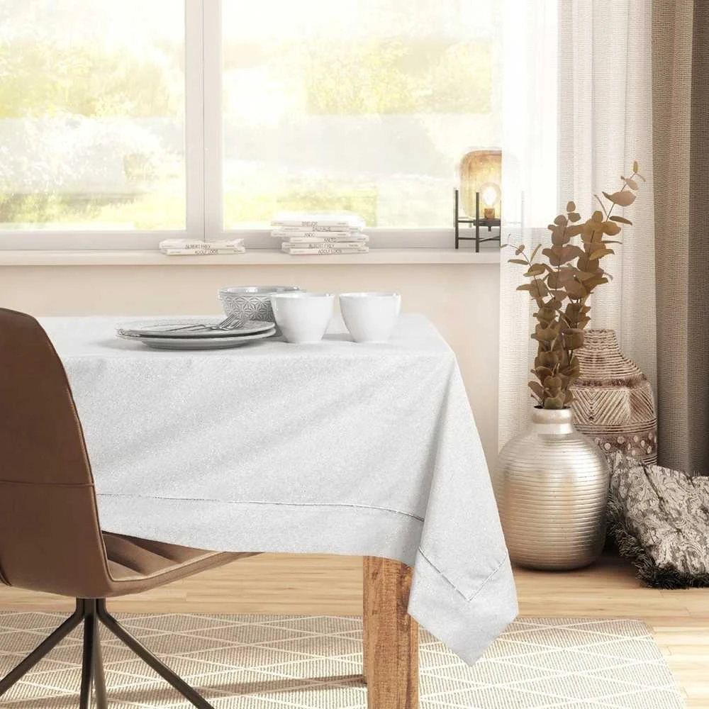 DecoKing Staltiesė 140×180 kreminė DK Sparkle
