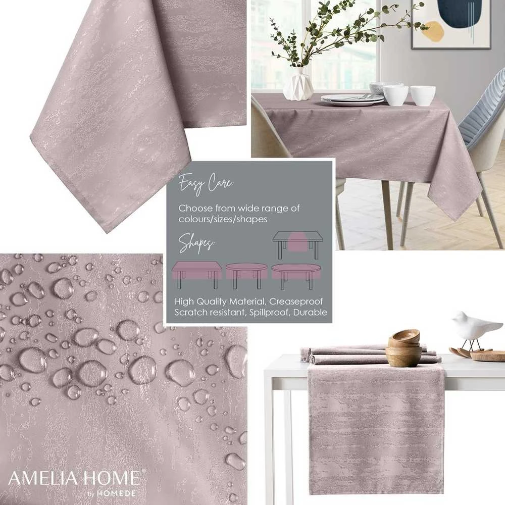 AmeliaHome Staltiesė 140×240 cm šviesiai rožinė AH VESTA