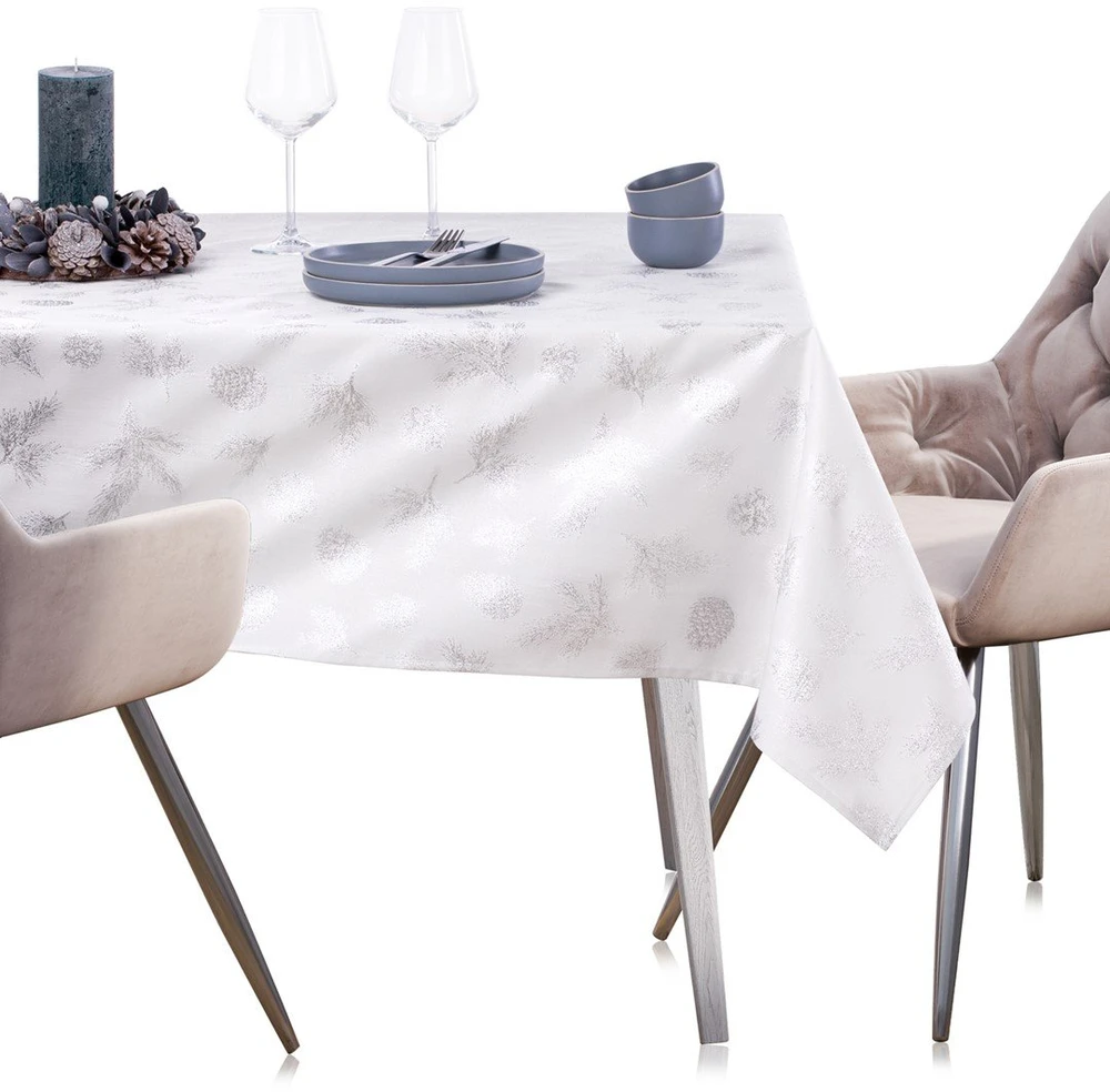 AmeliaHome Staltiesė 140×280 cm sidabrinė AH MAGICNIGHT