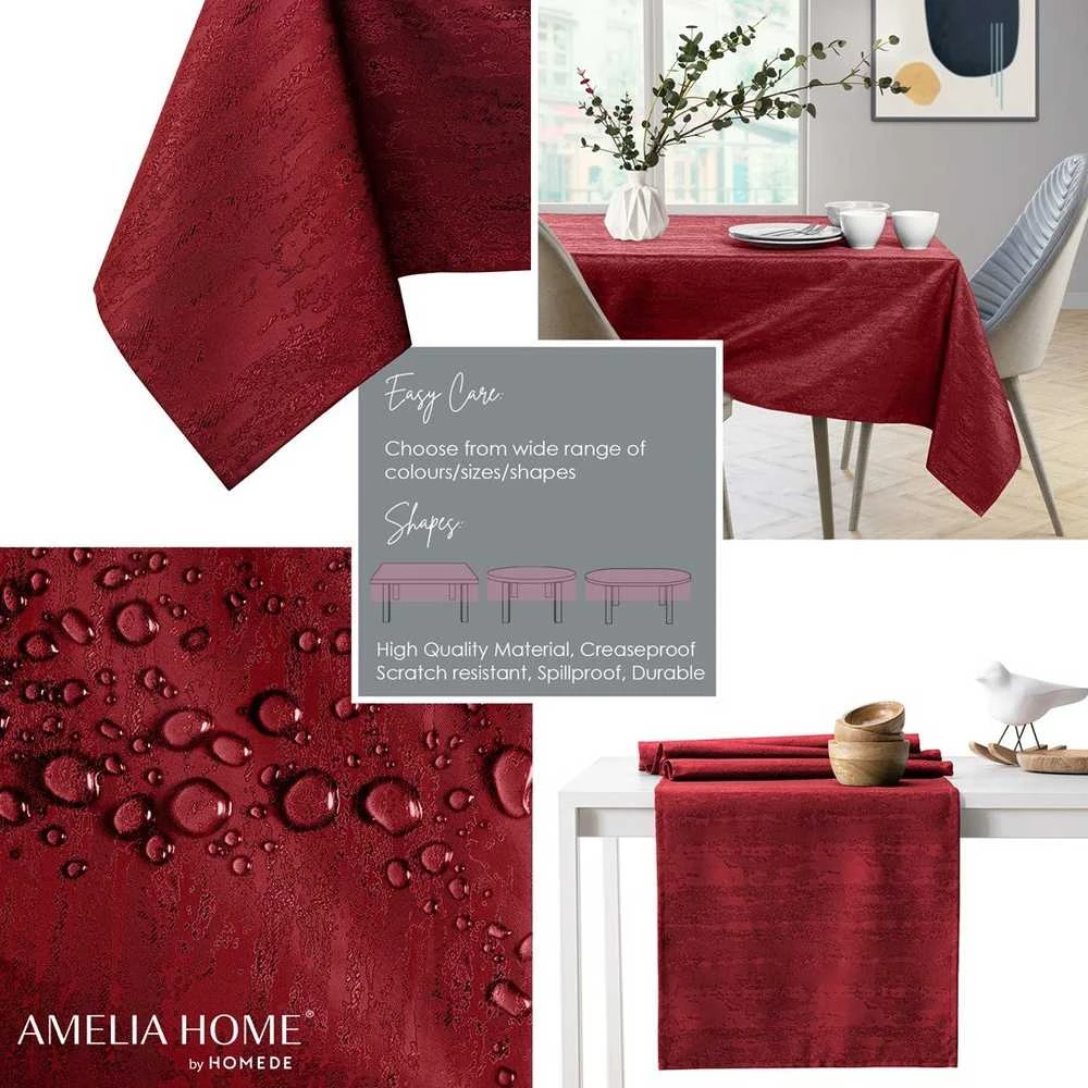 AmeliaHome Staltiesė 150×350 cm bordo AH VESTA