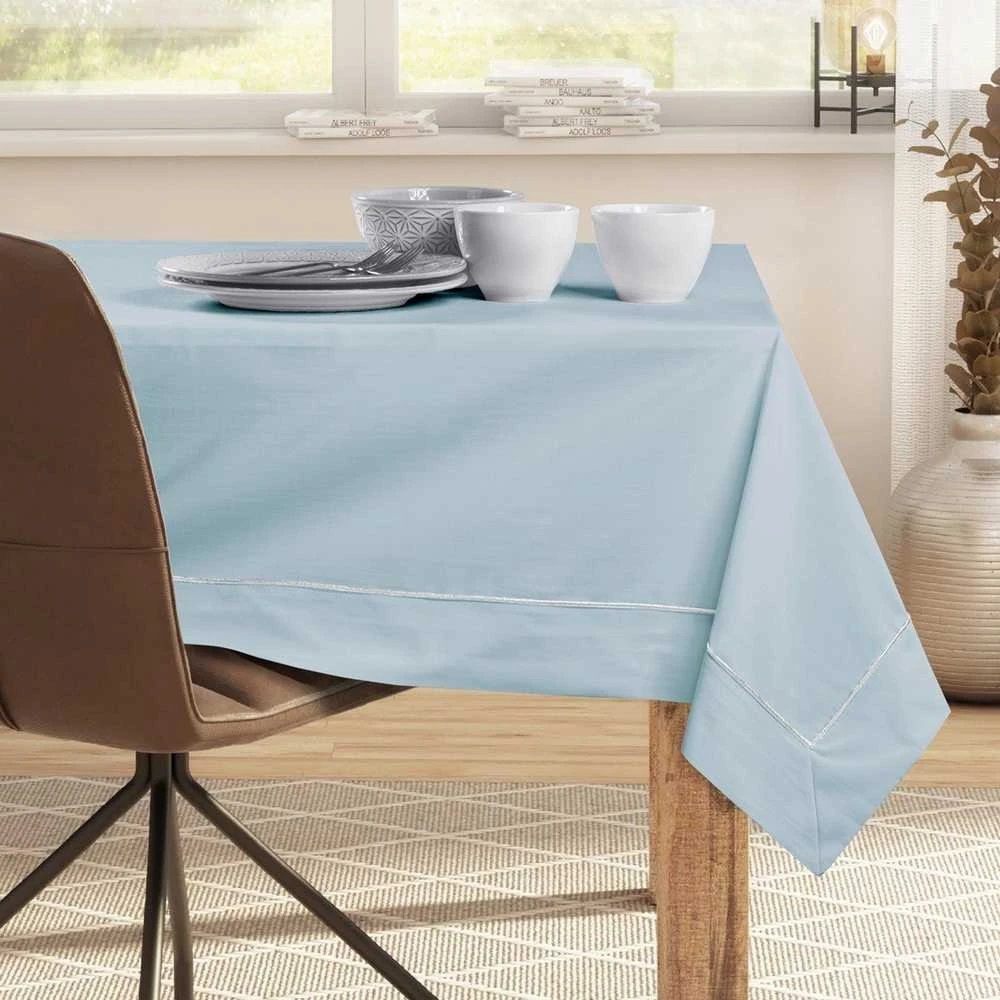 DecoKing Staltiesė 160×200 cm sidabrinė-mėlyna DK
