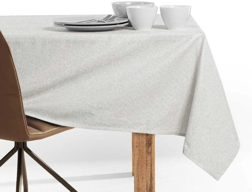 DecoKing Staltiesė 175×175 cm kreminė DK SPARKLE