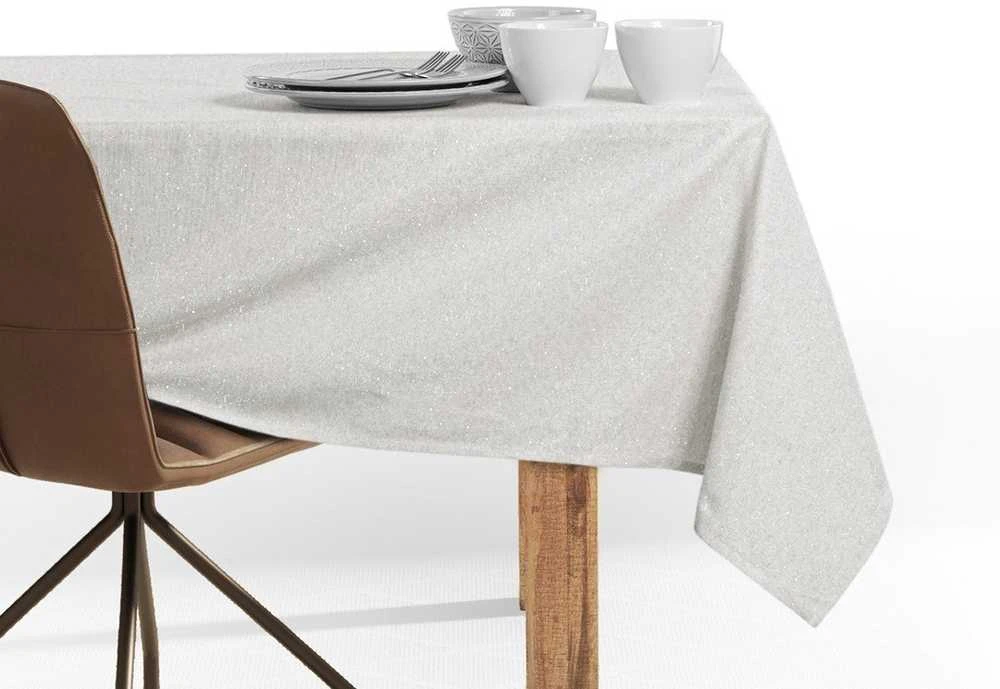 DecoKing Staltiesė 175×175 cm kreminės spalvos DK SPARKLE