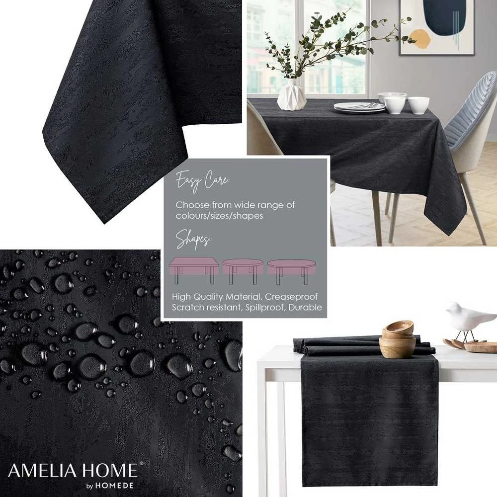 AmeliaHome Staltiesė juoda 120×200 AH VESTA HMD