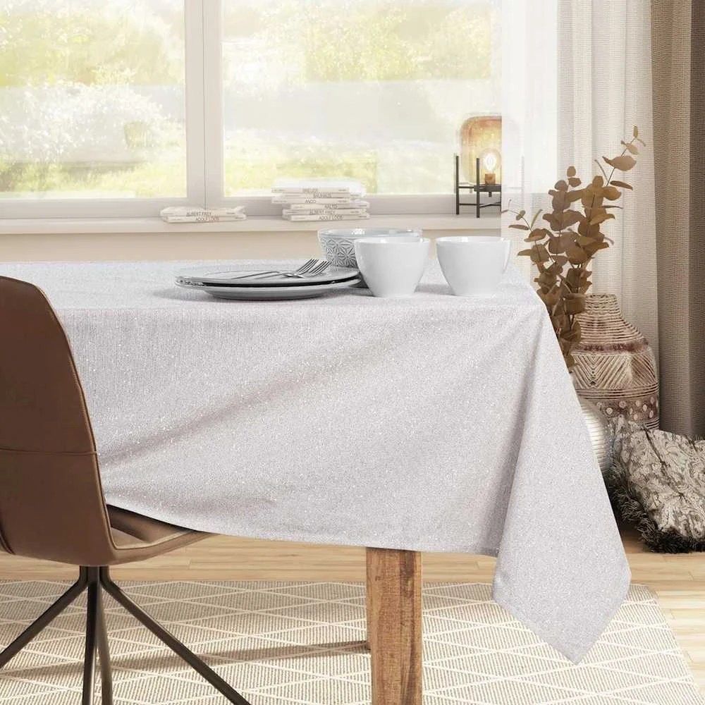 Staltiesė komplektas 115×250+35×250 kreminė DK SPARKLE HMD
