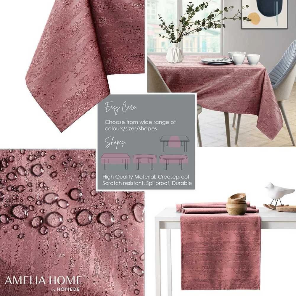 AmeliaHome Staltiesė rožinė 140×340 cm AH VESTA HMD