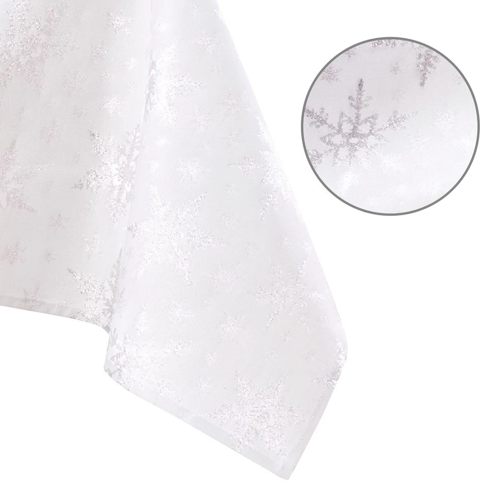 AmeliaHome Staltiesė sidabrinė 140×400 AH WHITECHRISTMAS
