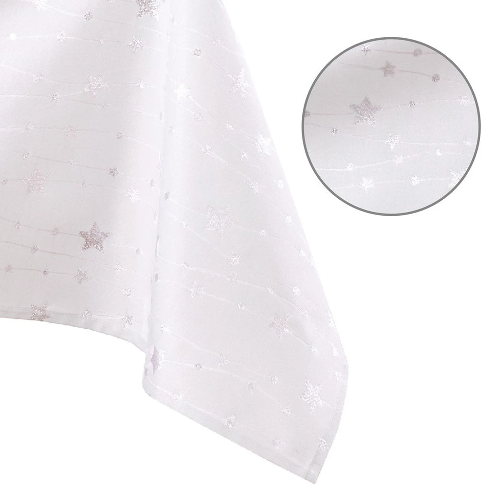 AmeliaHome Staltiesė sidabrinė 140×400 cm AH Stardust