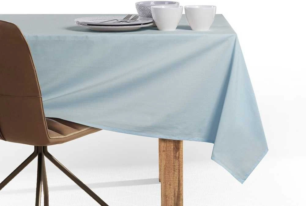 DecoKing Staltiesė sidabrinė-mėlyna 110×200 DK PURE