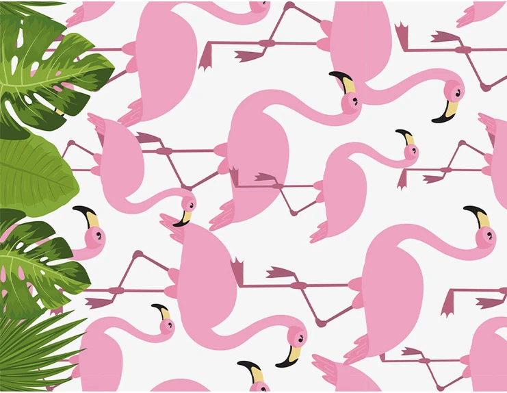 Staltiesė su flamingais – Vakarėlio dekoracija