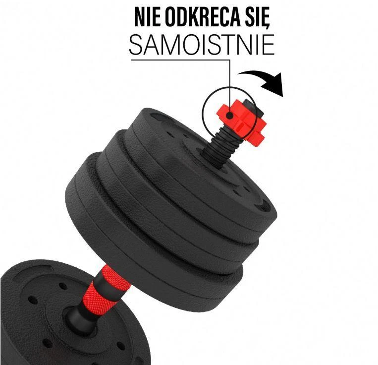 Keičiamo svorio hantelių ir štangos komplektas HMS SGP 30kg