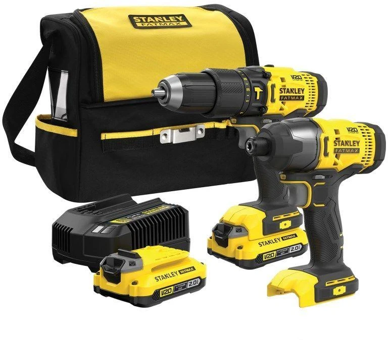 Įrankių rinkinys Stanley SFMCK465D2S-QW (SFMCD711+SFMCF800); 18 V; 2x2,0 Ah akum.