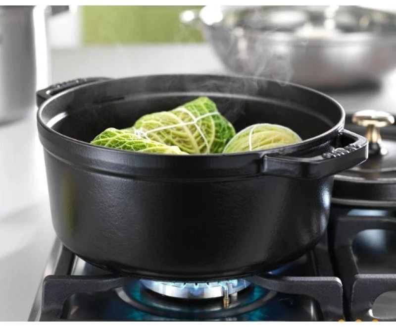 STAUB kepimo indas Round Cocotte, 28 cm, Juodas