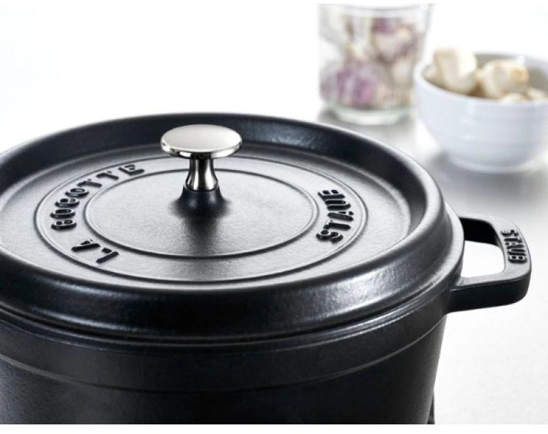 STAUB kepimo indas Round Cocotte, 28 cm, Juodas