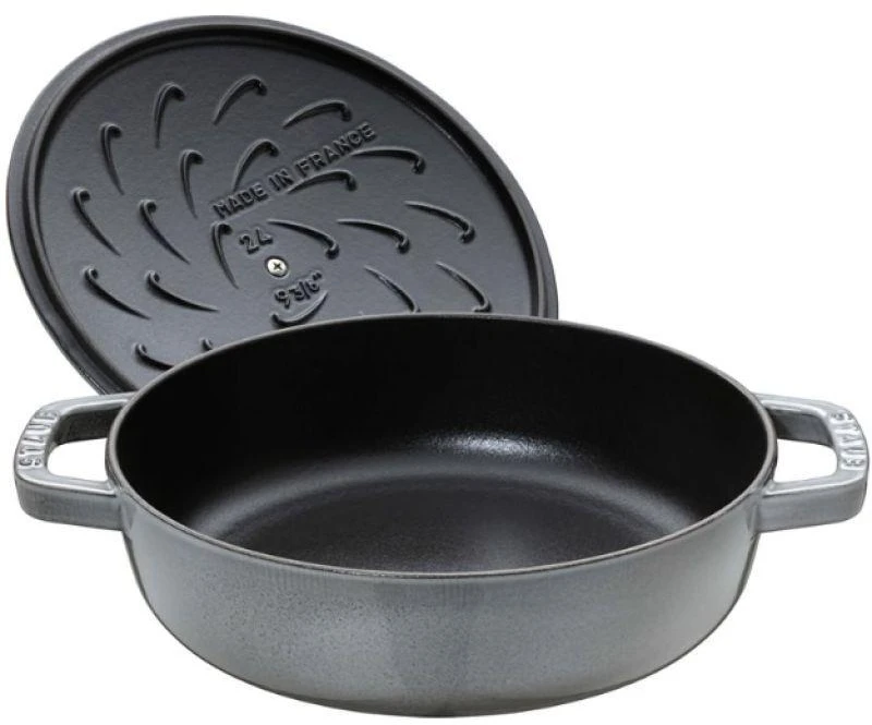 STAUB 40511-470-0 gili keptuvė su dangčiu - grafito spalvos, 28 cm