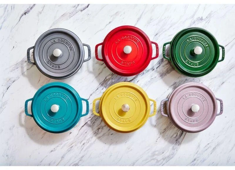 Zwilling Keptuvė - Staub Apvalus Keptuvė 24cm Ketaus Vyšnių Raudona