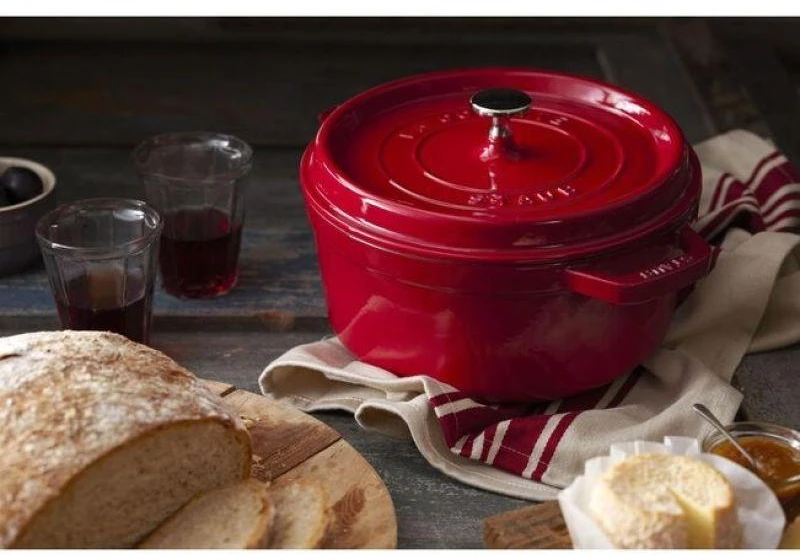 Zwilling Keptuvė - Staub Apvalus Keptuvė 24cm Ketaus Vyšnių Raudona