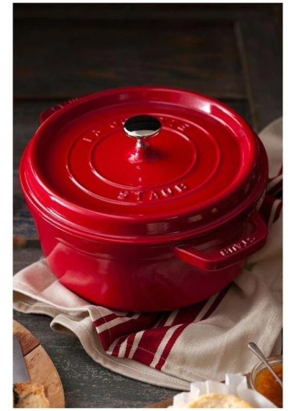 Zwilling Keptuvė - Staub Apvalus Keptuvė 24cm Ketaus Vyšnių Raudona
