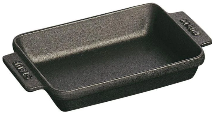 ST2 STAUB Rectangular Mini Baking Tray 250 ml, Juodas