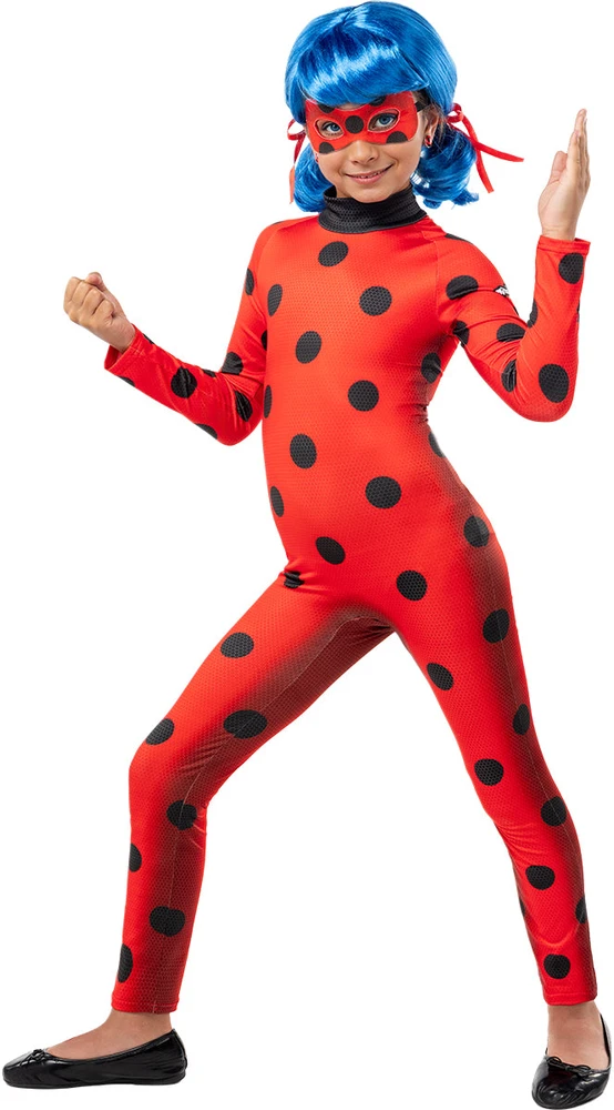 Stebuklingosios Boružėlės kostiumas mergaitėms - „Stebuklingoji Boružėlė ir juodasis Katinas" (Miraculous: Tales of Ladybug & Cat Noir)
