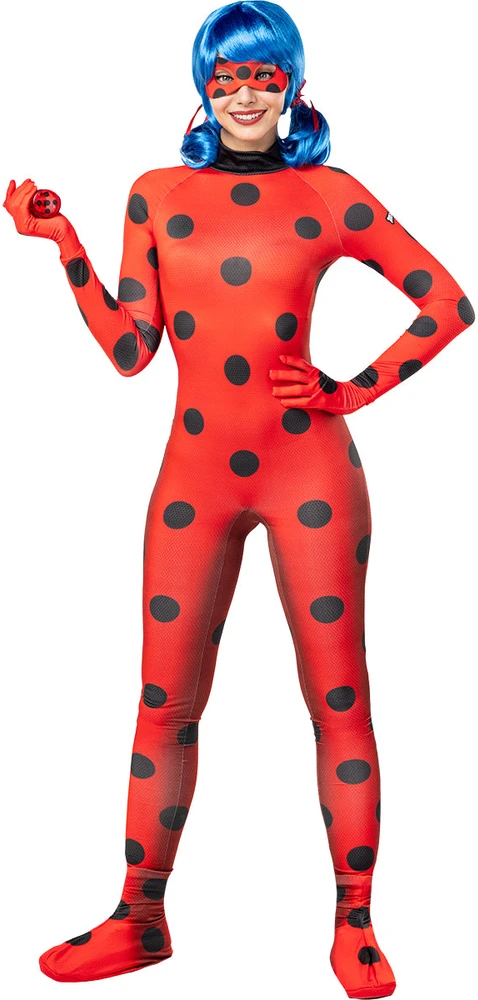 Stebuklingosios Boružėlės kostiumas moterims - „Stebuklingoji Boružėlė ir juodasis Katinas" (Miraculous: Tales of Ladybug & Cat Noir)