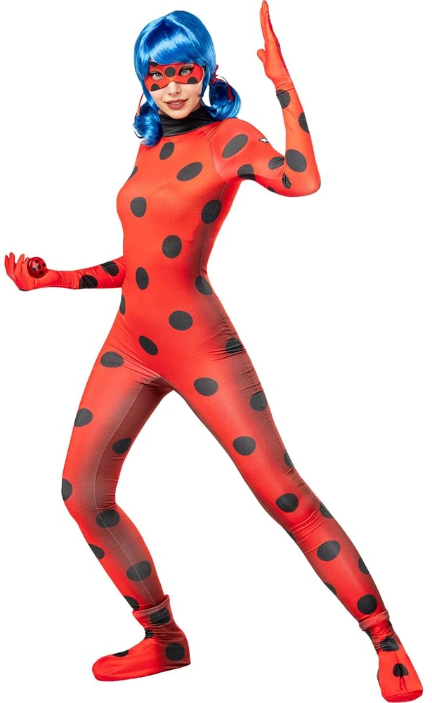 Stebuklingosios Boružėlės kostiumas moterims - „Stebuklingoji Boružėlė ir juodasis Katinas" (Miraculous: Tales of Ladybug & Cat Noir)