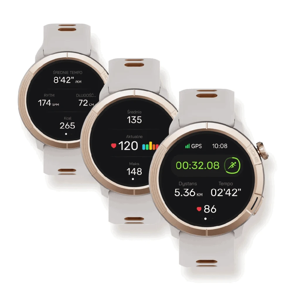 Stelio Activ Pro GPS 46 mm išmanusis laikrodis, auksinis titaninis