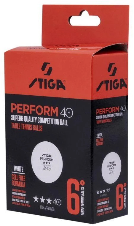 Stalo teniso kamuoliukas Stiga, 40 mm, 6 vnt.