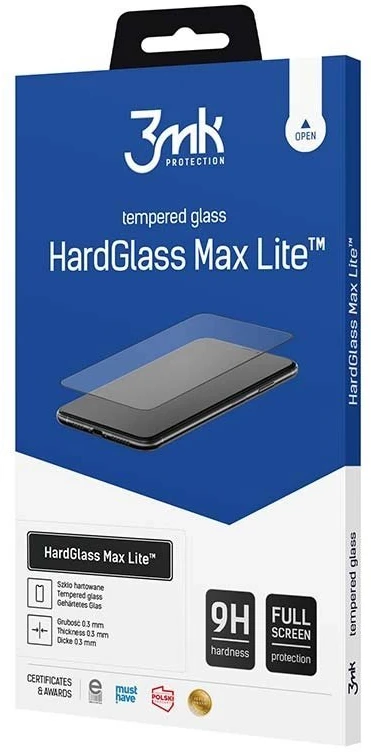 LCD apsauginis stikliukas 3mk Hard Glass Max Lite Sony Xperia 10 III 5G juodas