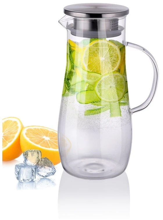 Alpina - Carafe with handle in borosilicate glass 1.4 l
