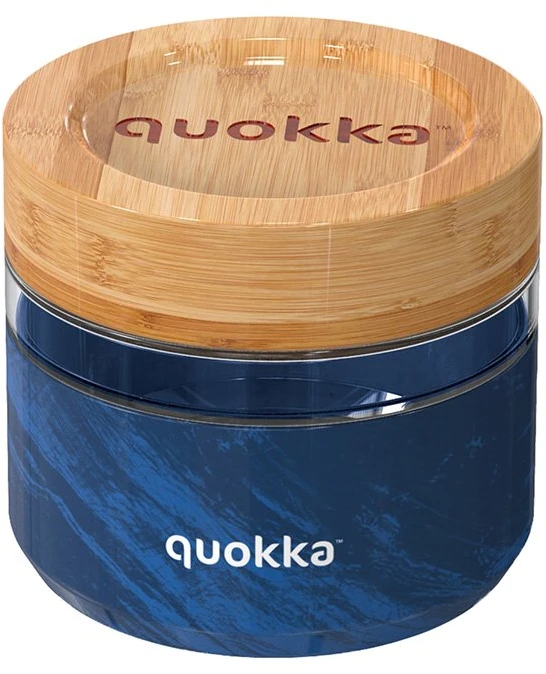 Quokka Deli Food Jar - Glass food container / Priešpiečių dėžutė 500 ml (Wood Grain)