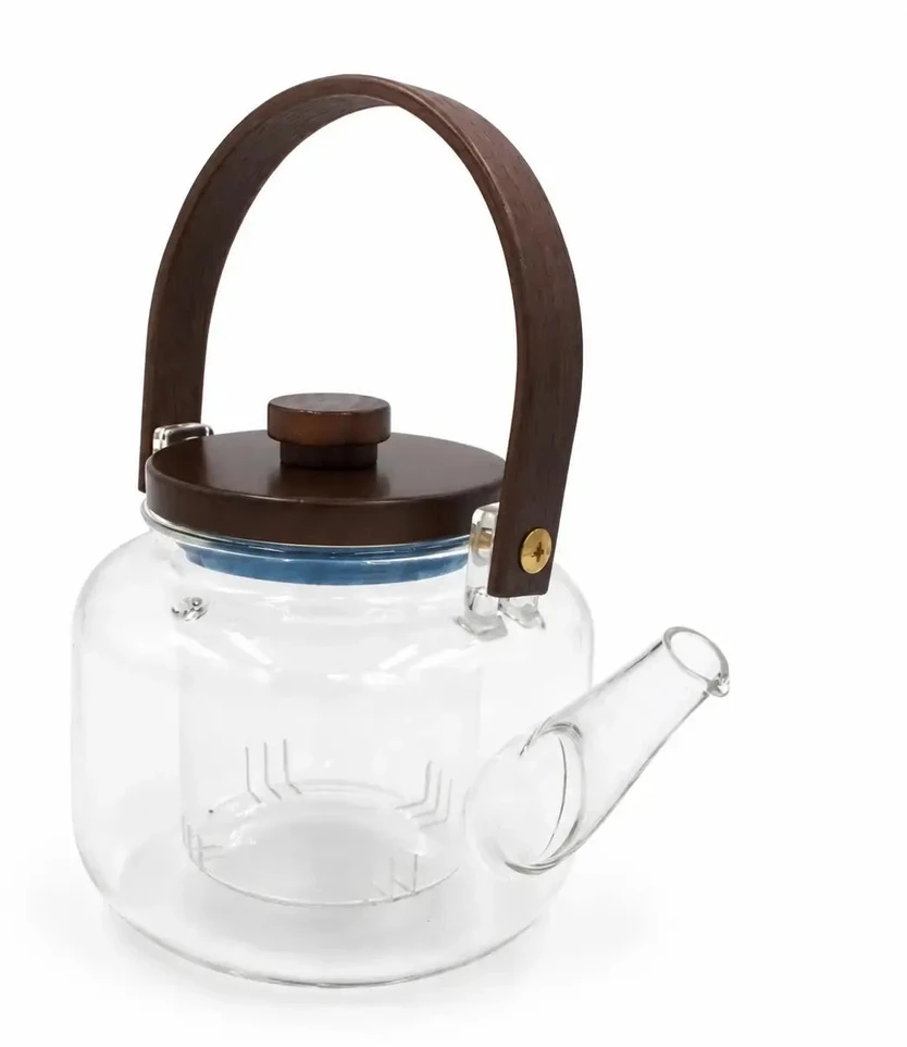 Stiklinis arbatinukas su dangteliu 1000 ml