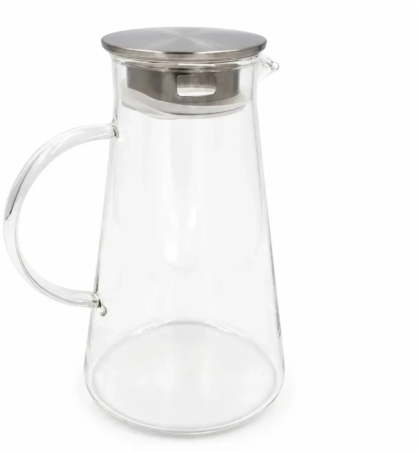 Stiklinis ąsotis su metaliniu dangteliu 1800 ml TR2336B