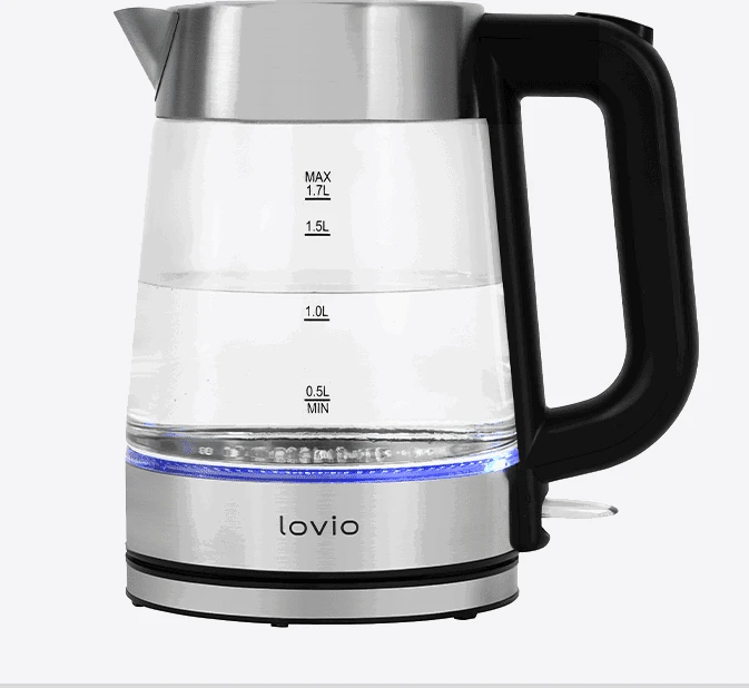 Stiklinis elektrinis virdulys Lovio LVGEK001