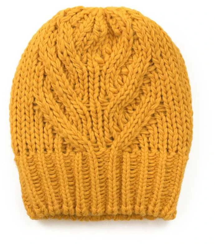 Stilinga prancūziška kepurė Mustard