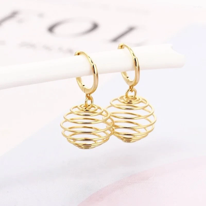 Stilingi auskarai Globe Gold