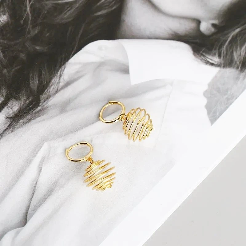 Stilingi auskarai Globe Gold