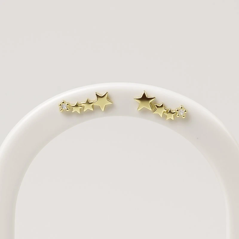 Stilingi auskarai Orion Gold