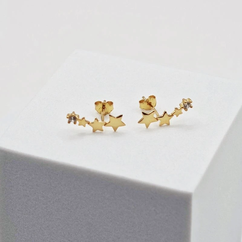 Stilingi auskarai Orion Gold